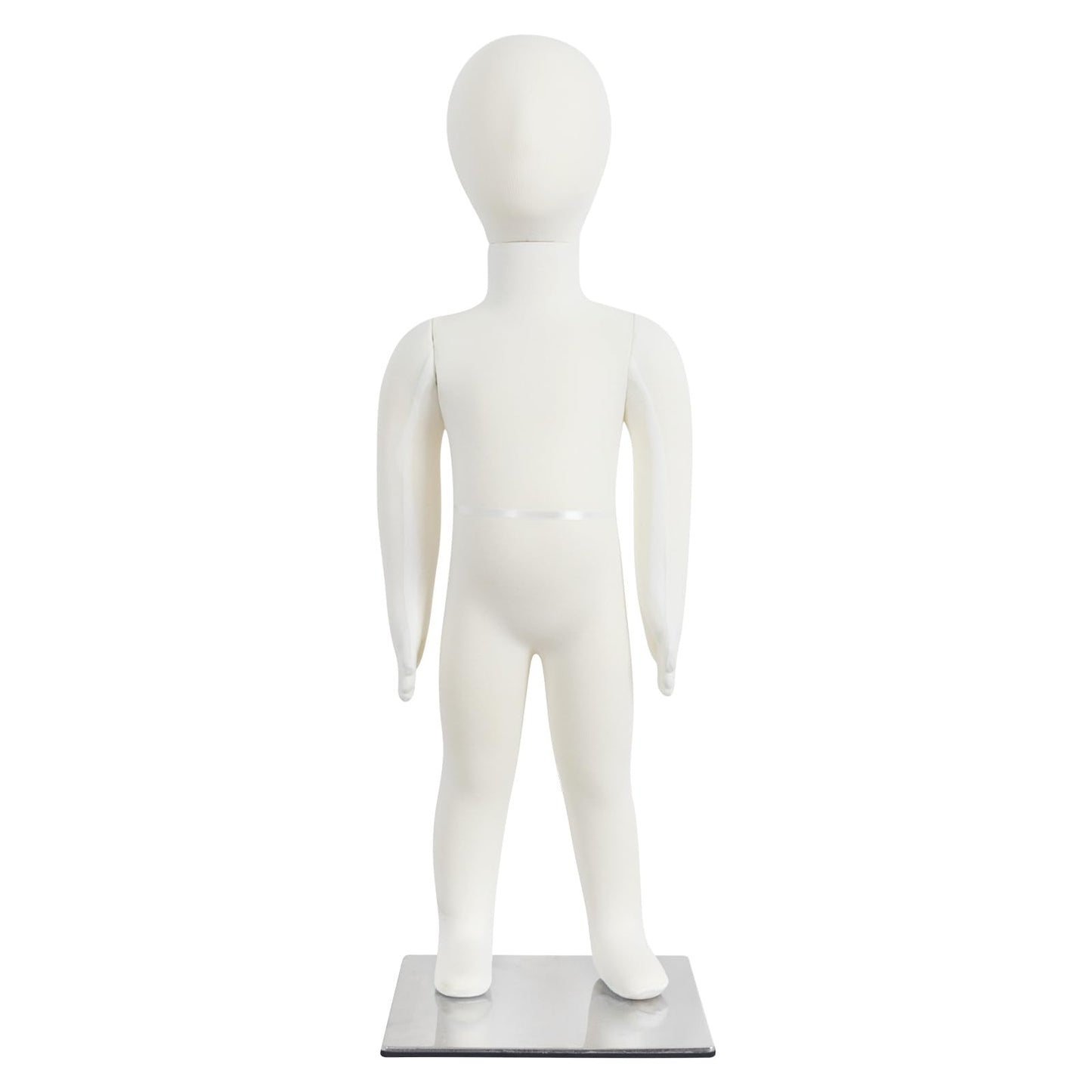 Kids Mannequin Child Dress Form Foam Flexible Full Body Manikin with Removable Head, 1 Year Old Beige