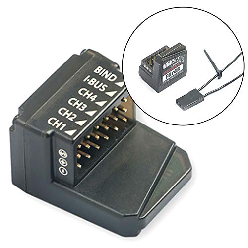 Targethobby Flysky FGr4s V2 Receiver for Flysky Noble NB4 Rc Transmitter, Noble Pro Transmitter, 4 Channel AFHDS 3 - Pack of 2