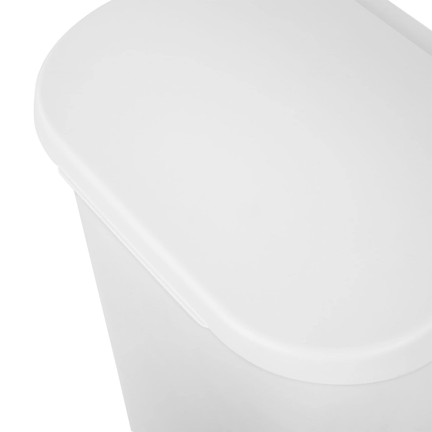 Sterilite 10758006 11.3 gal Lift Top Wastebasket White