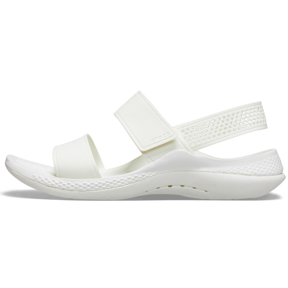 Crocs Women’s LiteRide 360 Sandals | Sandals for Women, Almost White, 9 Women