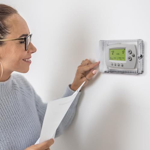 Taymac ZTC300 Plastic Thermostat Cover Low Profile, Large, Clear