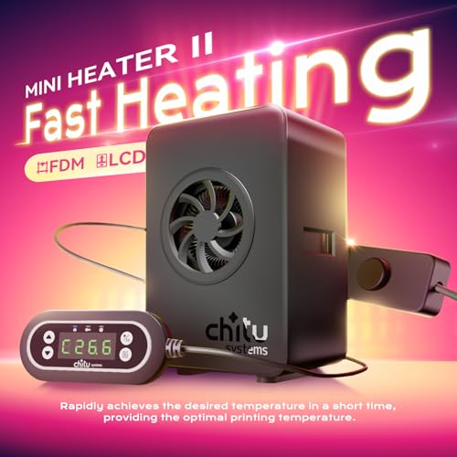 Chitu Systems Upgraded 3D Printer Mini Heater-Versatile Temperature Control, Easy Installation,Quiet Operation, High-Performance Fan&Overheat Protection-Works for Most LCD 3D Printers