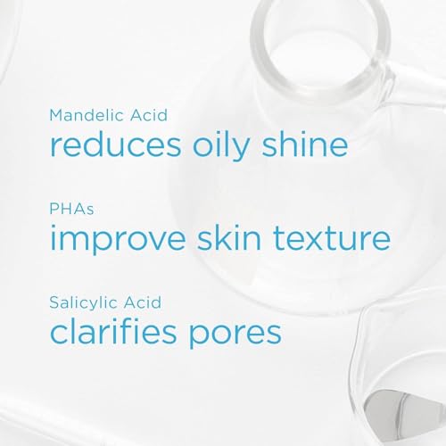 NEOSTRATA Mandelic Clarifying Cleanser Gel Facial Wash for Oily Skin with Salicylic Acid Soap-Free Fragrance-Free, 6.8 Fl Oz (Pack of 1)