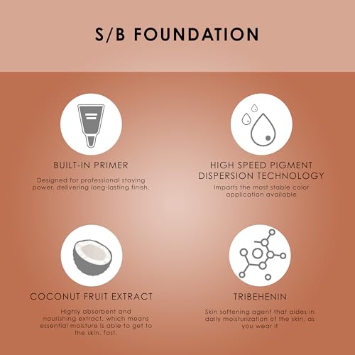 TEMPTU S/B Silicone-Based Airbrush Foundation: Professional Long-Wear Liquid Makeup, Sheer To Full Coverage For A Hydrated, Healthy-Looking Glow & Luminous, Dewy Finish On All Skin Types, 003 Ivory, 1 Fl Oz