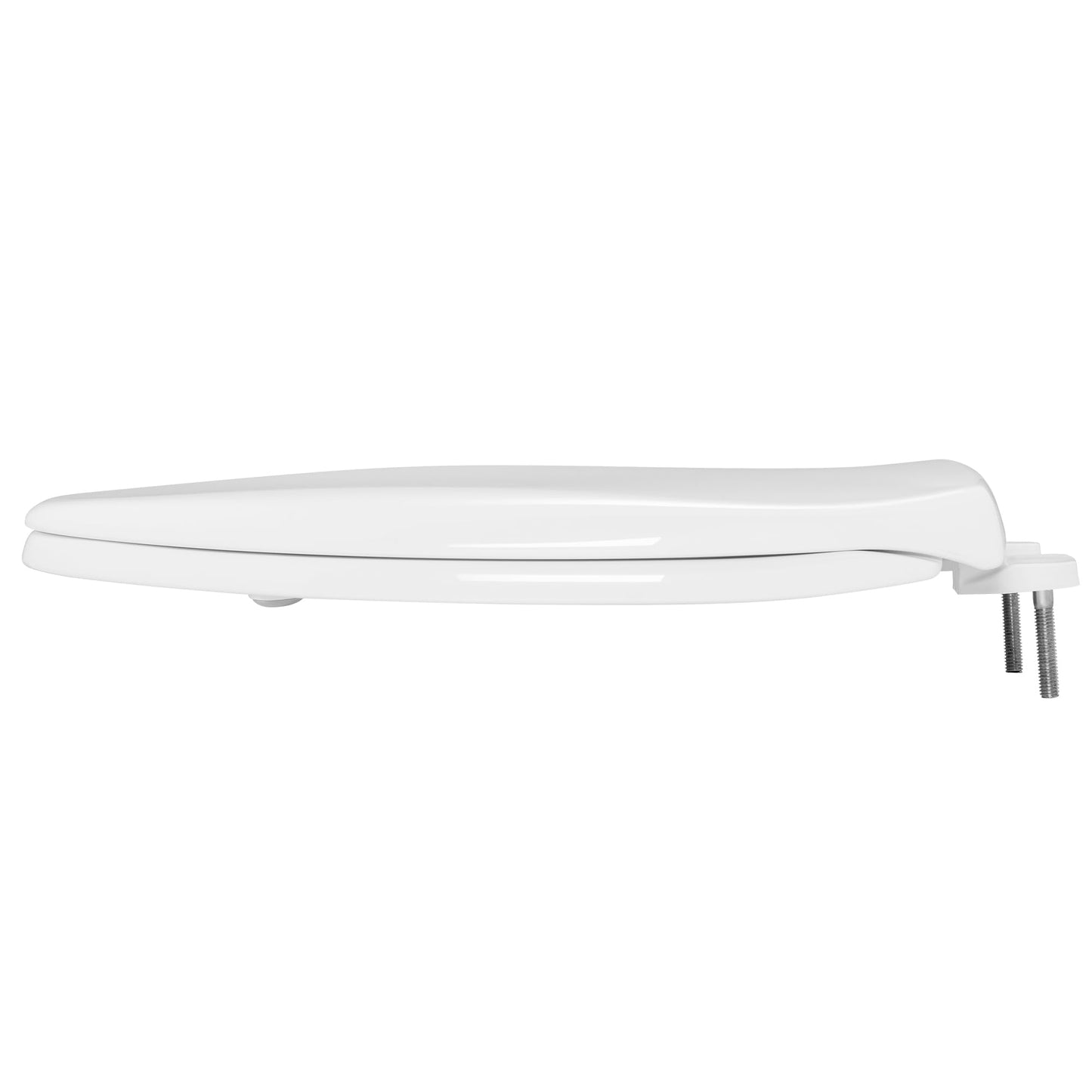 BEMIS 7900TDGSL Commercial Heavy Duty Closed Front Toilet Seat with Cover, Industrial No Slam Seat with Secure Installation, Made in USA, Elongated, White