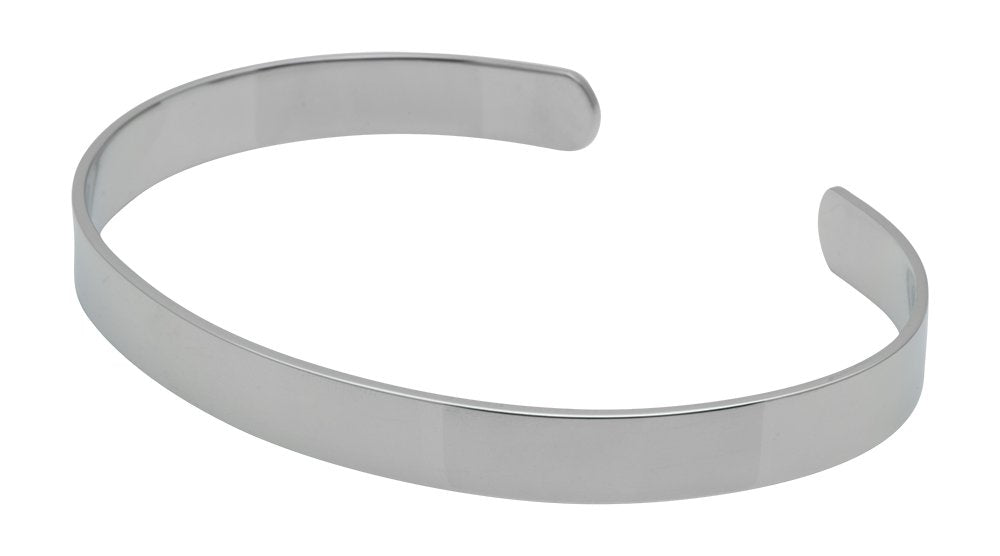 QRAY Lite Steel Golf Athletic Bracelet Men Women C-Shaped Health Wellness Bracelet (Large: 7.75"~8.5")