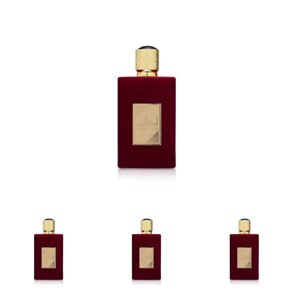 Lattafa Asdaaf Ameerat Al Arab Eau de Parfum Spray for Women, 3.4 Ounce (Pack of 4)