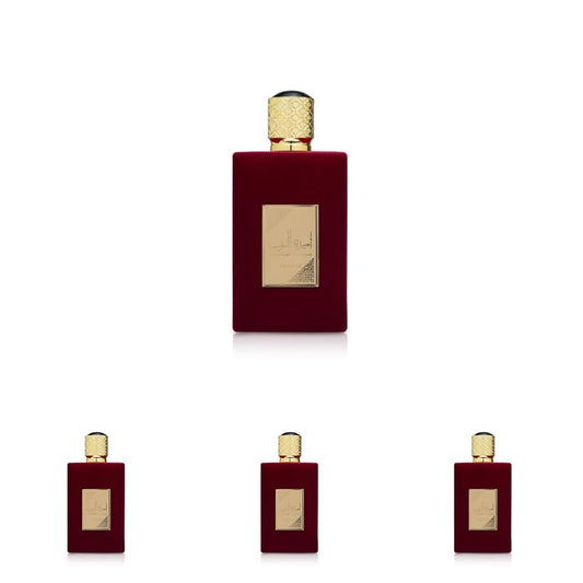 Lattafa Asdaaf Ameerat Al Arab Eau de Parfum Spray for Women, 3.4 Ounce (Pack of 4)