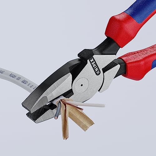 KNIPEX Tools - High Leverage Lineman's, New England Head, Multi-Component (0902240SBA), 9 inches