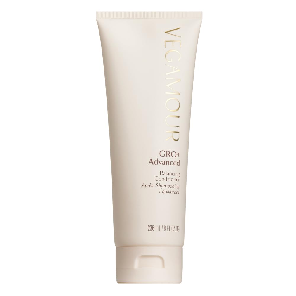 VEGAMOUR GRO+ Advanced Balancing Conditioner | Hydrates the Scalp, Nourishes and Softens Hair | For Severe Signs of Thinning | Color Safe, Vegan, Cruelty-Free, Formulated Without Silicones (8 Fl Oz)