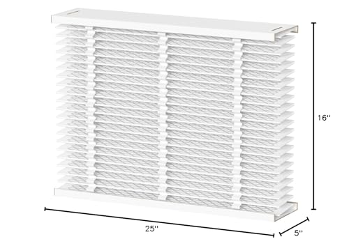 EXPXXFIL0016 Merv 13 16x25 Filter Media Compatible with Bryant/Carrier EZ-FLEX EXPXXFIL0016 heating and cooling system, Part Number: EXPXXFIL0016, Pack of 2