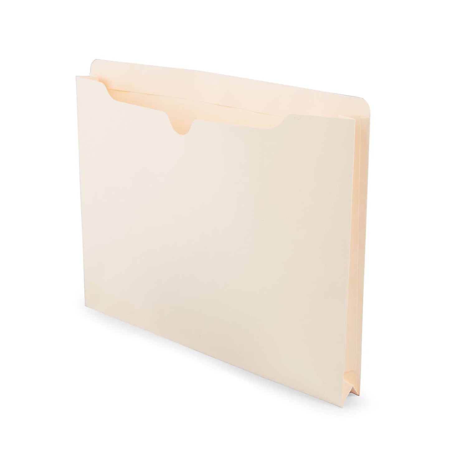 Staples File Jackets with Reinforced Tab, Letter Size, 1.5‑Inch Expansion, Durable Manila Construction – 50/Box