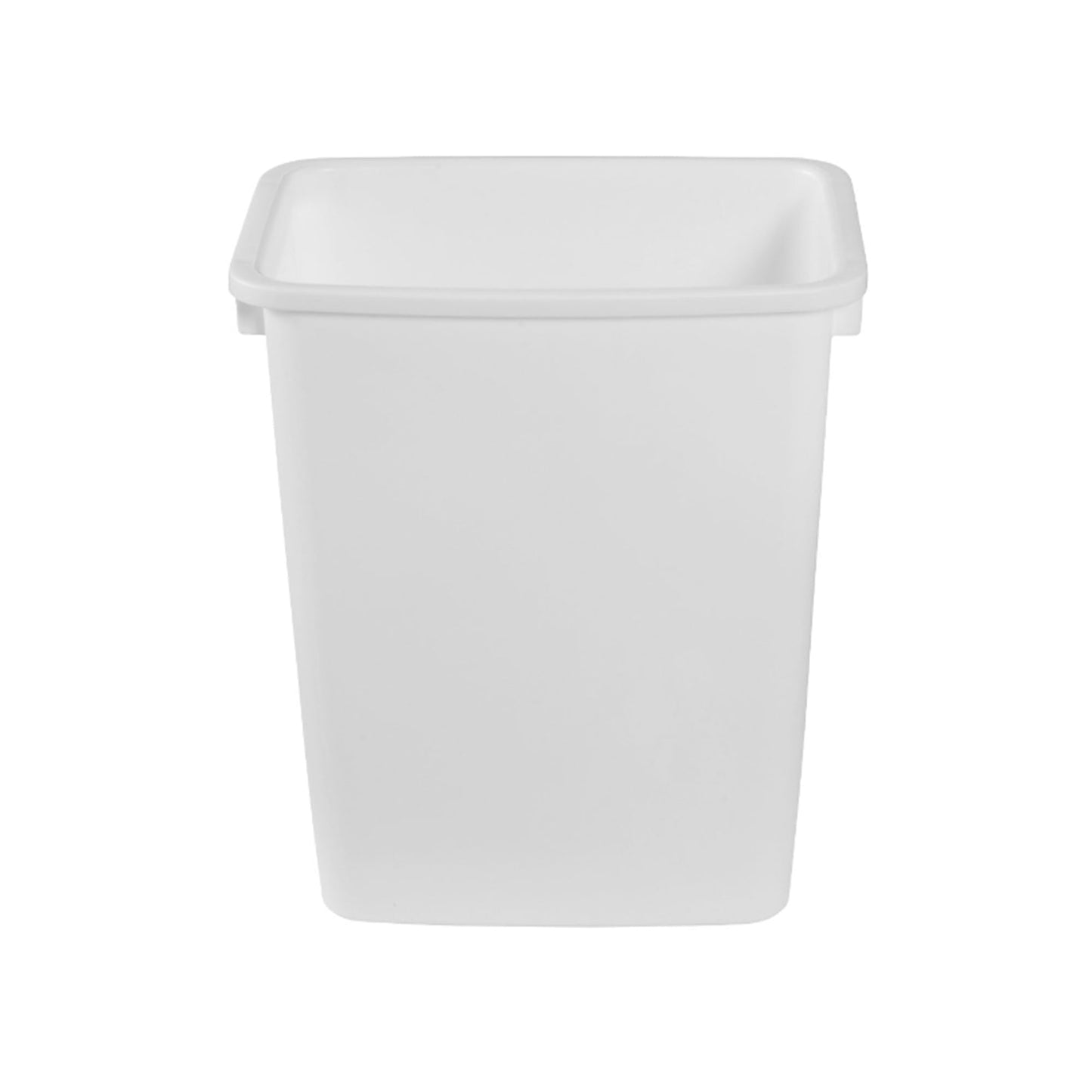 Rubbermaid 2 Pack Traditional Open Top Waste Basket Indoor Trash Bin Container for Bathrooms, Kitchens, and Home Office, 21 Quart, White
