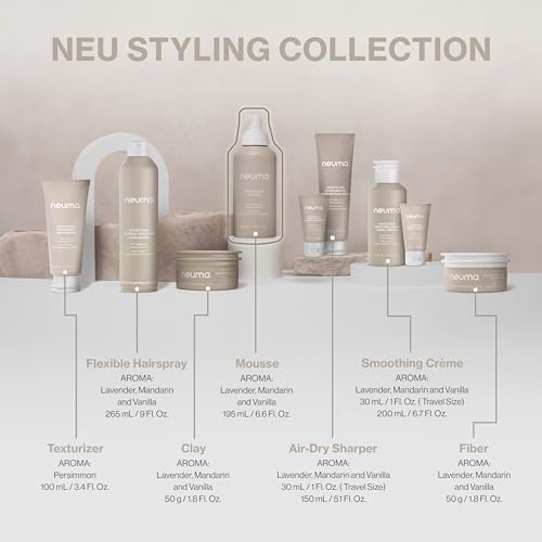 NEUMA Neu Styling Hair Mousse 6.6 Fl. Oz. Mousse for Hair Volume with Lavender, Mandarin & Vanilla Scent