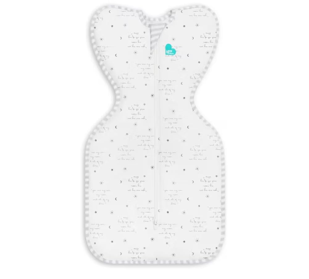 Love to Dream Swaddle, Baby Sleep Sack, Swaddle Up Self-Soothing Swaddles for Newborns, Get Longer Sleeps, Secure Fit Helps Calm Startle Reflex, Lite 0.2 TOG, You are My White, 8-13lbs.