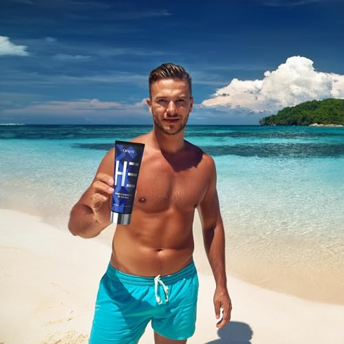 Onyx HE Tanning Bed Lotion for Men - Indoor Tanning Lotion Accelerator & Bronzer, Quick & Dark Tan, Men's Tanning Lotion with Skin Firming, Muscle Bronzing Complex & Moisturizing Formula