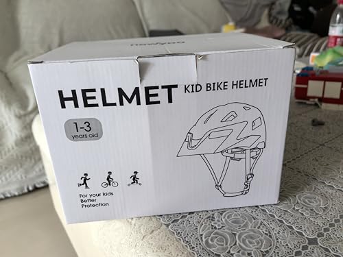 newyoo Toddler and Baby Bike Helmet, Dial Fit Adjustment, Kids Age 1-5 Year Olds, Girls and Boys Suggested Fit 48-52 cm, Black