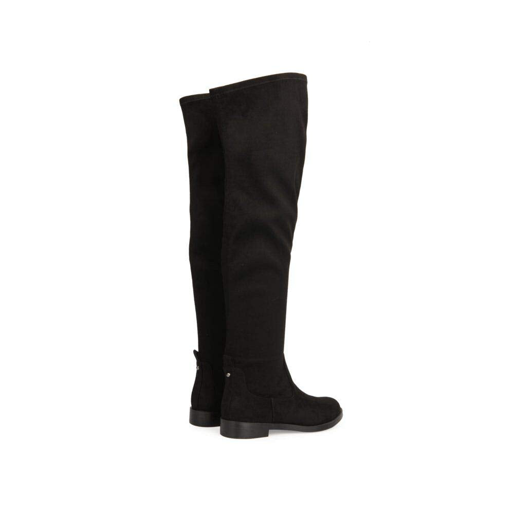 Kenneth Cole REACTION Women's Wind-y Over the Knee Stretch Boot, Black, 8.5 M US