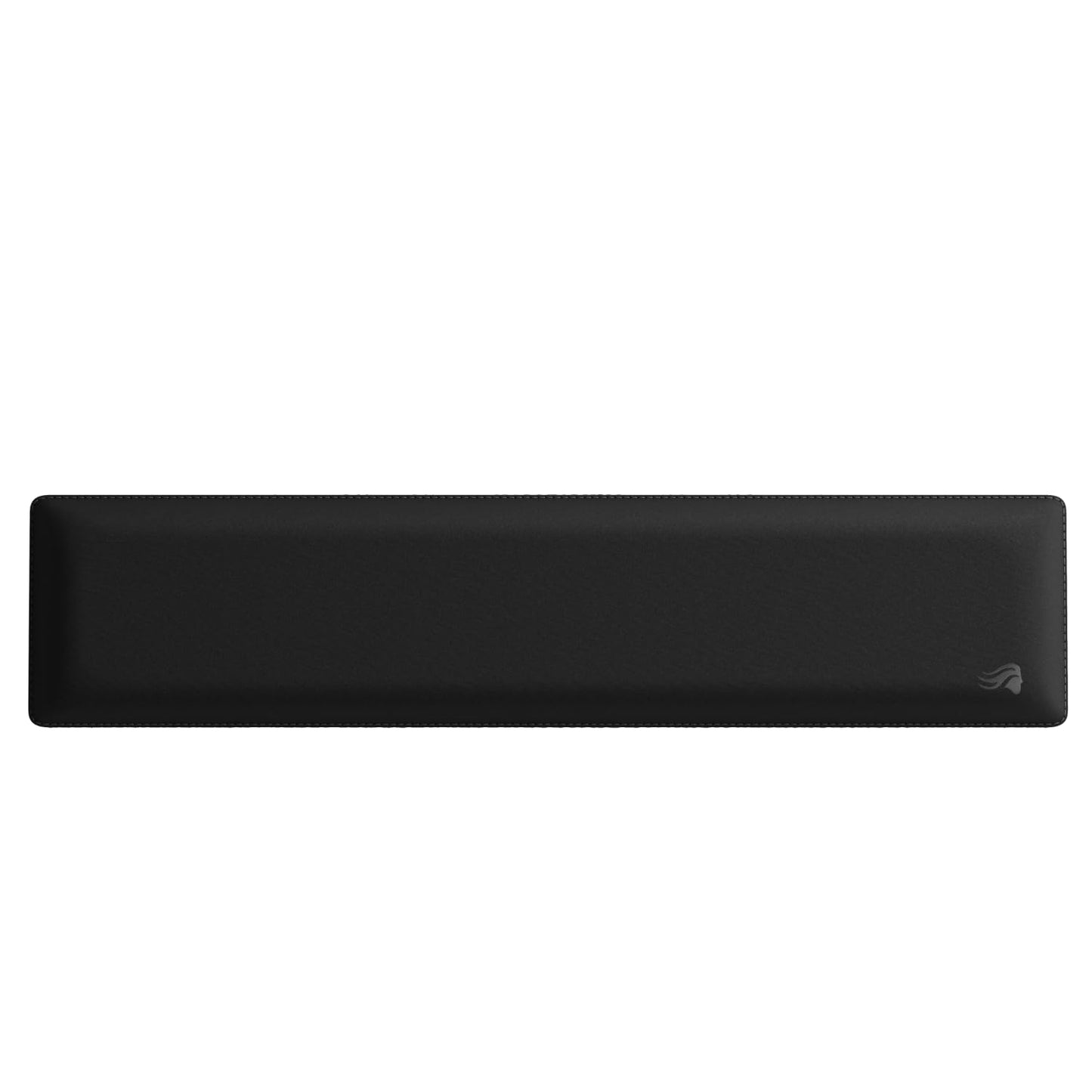 Glorious Gaming Padded Keyboard Wrist Rest (Full Size, 1" Thick) - Anti-Fray Stitched Edges, Smooth Cloth Surface, Anti-Slip Rubber Base, Medium Firmness, 18" x 4" x 1" - Black