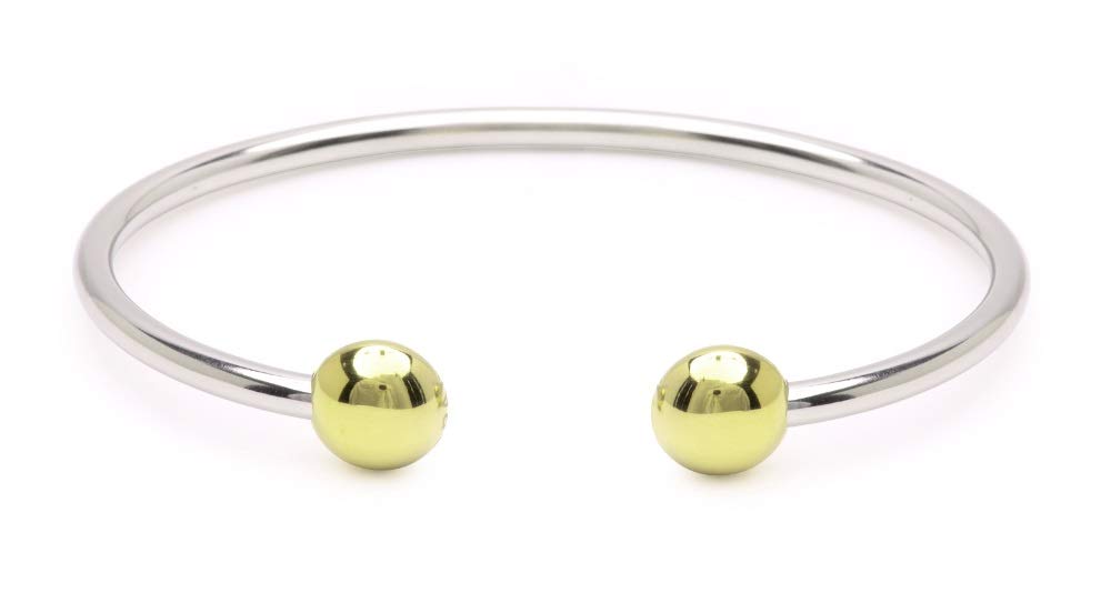 QRAY Combo Standard Steel Golf Athletic Bracelet Men Women C-Shaped Health Wellness Bracelet (Large: 7.75"~8.5")