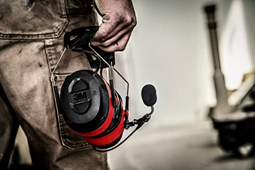 3M Pro-Comms Electronic Hearing Protector, Wireless Earmuffs With Bluetooth Technology & External Noise-Canceling Boom Microphone, Noise Reduction Rating (NRR) 26 dB, Premium Gel Cushions (90546-SIOC)