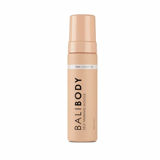 Bali Body Self-Tanning Mousse - Dark | Natural Bronzed Shade, Streak-Free Green Based Tinted Self-Tanner for All Skin Types | Vegan, Cruelty Free, Australian Made (200 ml/6.7 fl oz)
