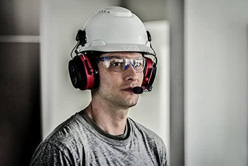 3M Pro-Comms Electronic Hearing Protector, Wireless Earmuffs With Bluetooth Technology & External Noise-Canceling Boom Microphone, Noise Reduction Rating (NRR) 26 dB, Premium Gel Cushions (90546-SIOC)