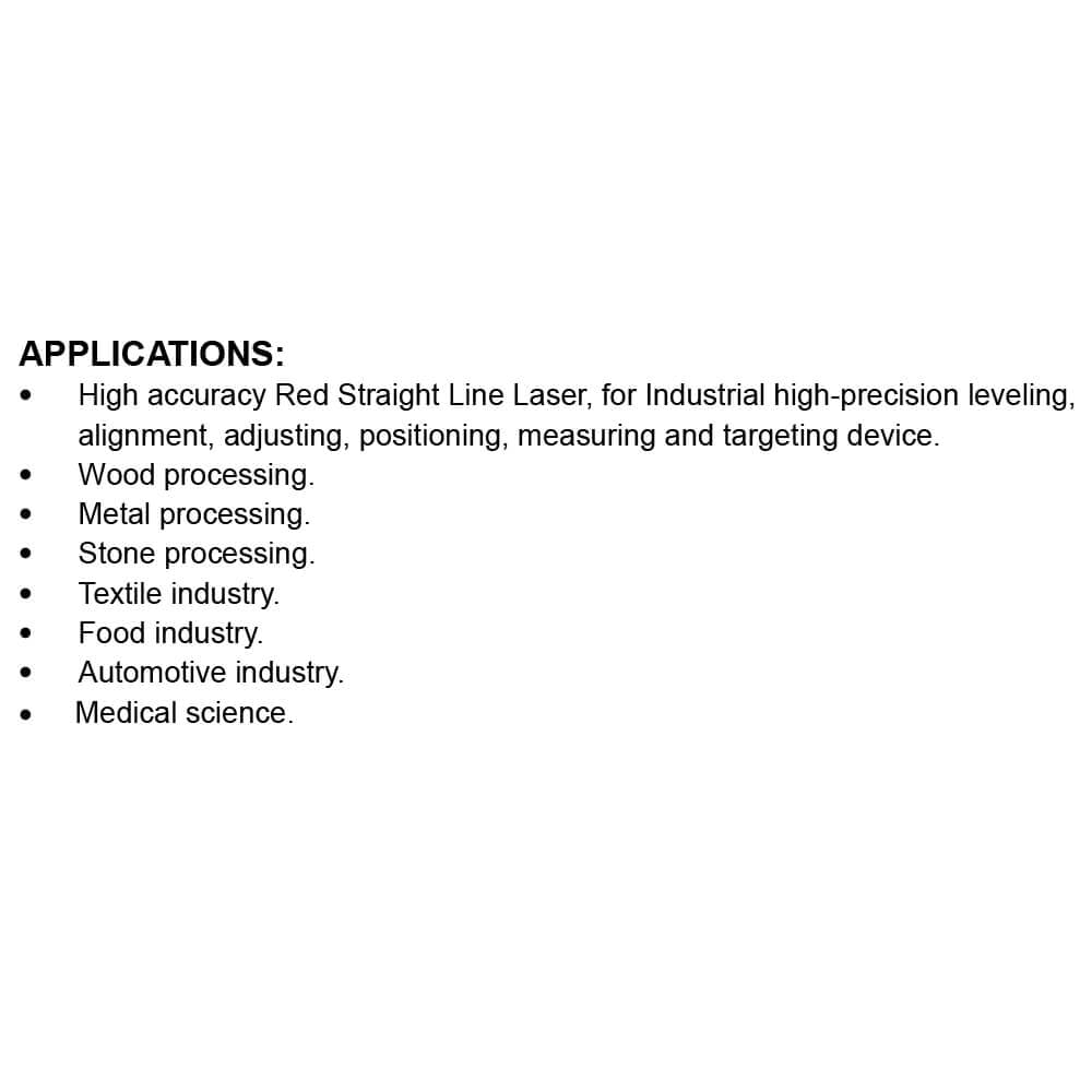 Quarton Laser Module VLM-650-27 LPT-30 Red Laser Line Generator (INDUSTRIAL USE LINE LASER)