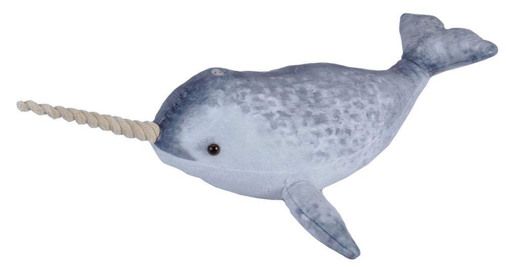 Wild Republic Narwhal Plush, Stuffed Animal, Plush Toy, Gifts for Kids, Living Ocean 25"