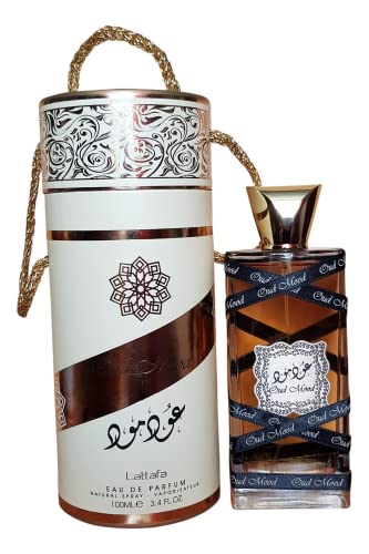 Lattafa Oud Mood for Unisex Eau de Parfum Spray, 3.4 Ounce (Pack of 2)