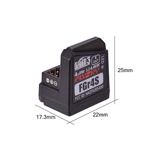 Targethobby Flysky FGr4s V2 Receiver for Flysky Noble NB4 Rc Transmitter, Noble Pro Transmitter, 4 Channel AFHDS 3 - Pack of 2