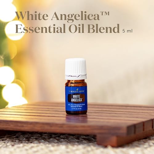 Young Living White Angelica 5ml | Aromatherapy Diffuser Essential Oil Blend | Sweet, Warm Aroma | Relaxation & Unwinding | Ideal for Skin | Perfect for Yoga or Meditation | Vegan-Friendly