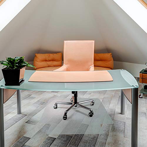 Floortex® Exclusive Lipped Polycarbonate Chair Mat - 48 x 53 for Hard Floor