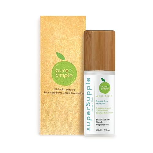 SuperSupple Prebiotic Face Moisturizer with Polyglutamic Acid and Ceramide NP Facial Moisturizer for Women | Skin Care Face Lotion for Deep Hydration, Barrier Repair, Oily & Dry Skin Moisture (60ml)