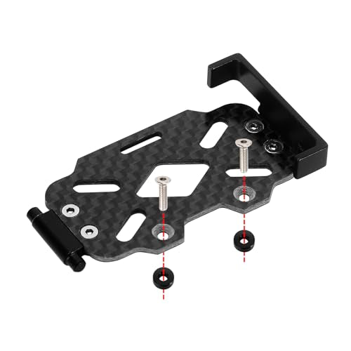 INJORA 39g LCG Carbon Fiber Chassis Frame Kit with 6g Battery Tray for 1/18 TRX4M Defender Bronco K10 F150 RC Crawler Upgrade