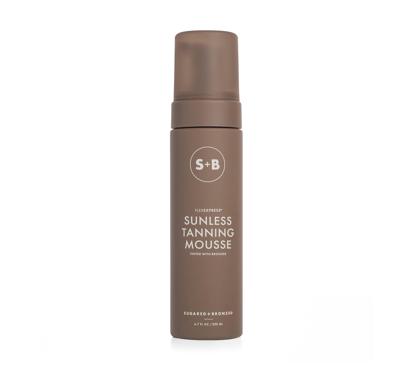 SUGARED + BRONZED Sunless Tanning Mousse – FlexExpress® Formula, Self-Tanner for Body, Lightweight & Non-Greasy, Natural Glow, Paraben Free, Long-Lasting Tan, Quick-Dry, Suits All Skin Types (6 Fl Oz)