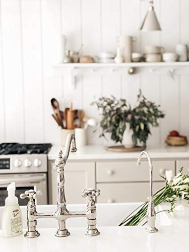 Kingston Brass KS3196AL Restoration Water Filtration Faucet, 4-5/8 Inch in Spout Reach, Polished Nickel
