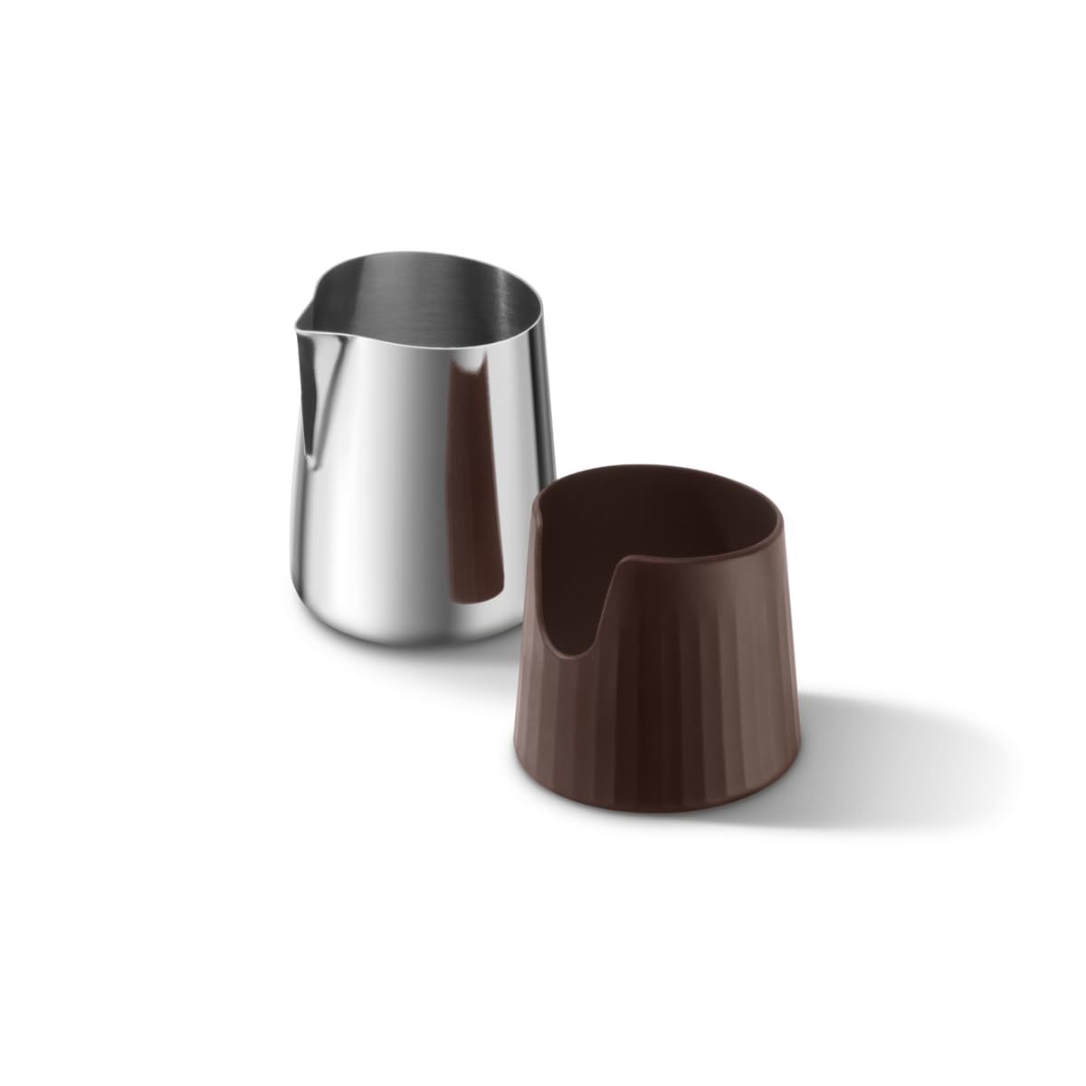 Breville BEA401PSS Pro Control Milk Jug for Latte and Cappuccino Art, Walnut