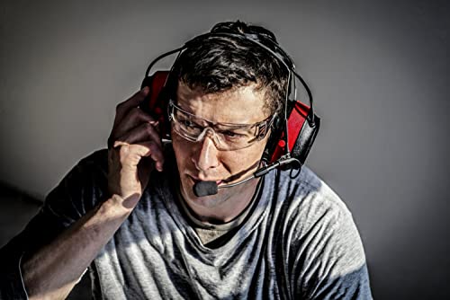 3M Pro-Comms Electronic Hearing Protector, Wireless Earmuffs With Bluetooth Technology & External Noise-Canceling Boom Microphone, Noise Reduction Rating (NRR) 26 dB, Premium Gel Cushions (90546-SIOC)