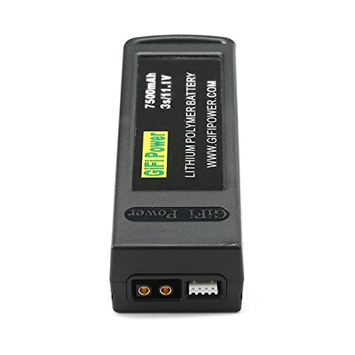 7500mAh LiPo Battery for YUNEEC Q500, 11.1V 3S High Capacity Quadcopter Battery for YUNEEC Q500+PRO/Q5004K - 2 Pack Drone Batteries