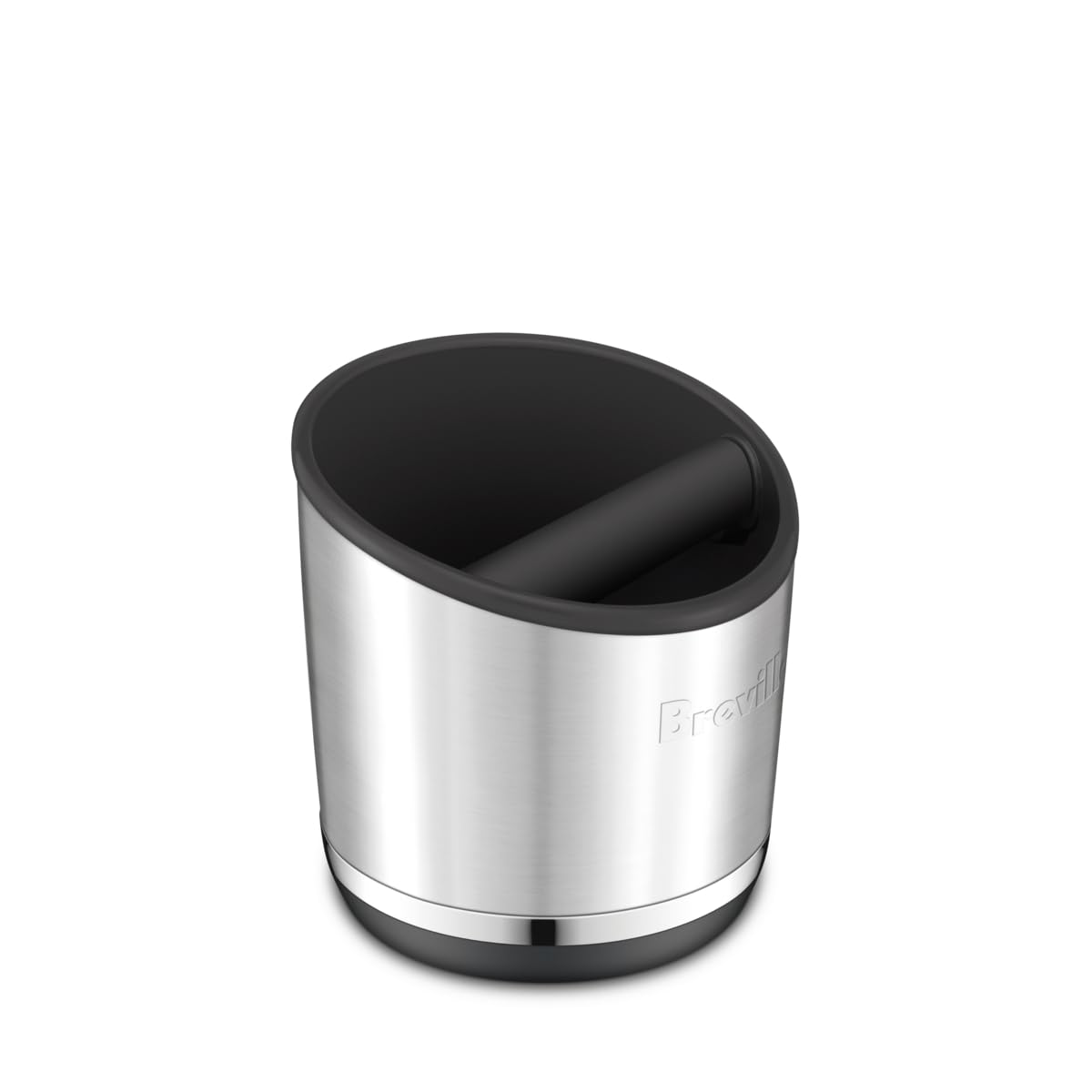 Breville BEA502BSS Knock Box 20 Espresso Machine Accessory, 20 Puck Capacity, Brushed Stainless Steel