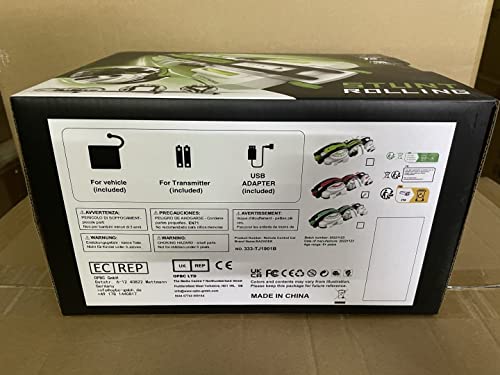 BAZADER RC Car with LED Lights - Remote Control Car Snakes 360° Roll Toy, Birthday for Kids Age 7 8 9 10 11+ Year Old, 2 Batteries 60+min, Indoor/Outdoor Toy for 6-12 yr Teen Boys