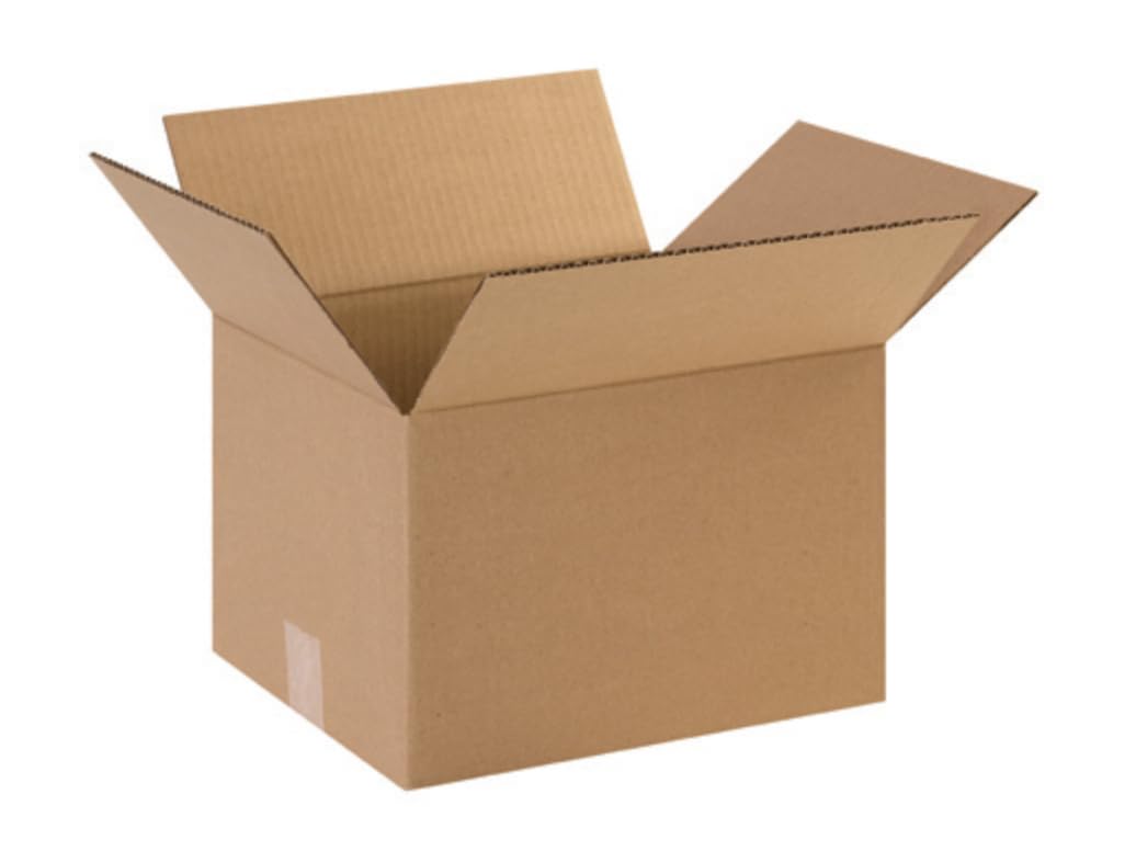 BOX USA Shipping Boxes Medium 12"L x 10"W x 8"H 25-Pack - Corrugated Cardboard Box for Moving, Mailing, Packing, Packaging and Storage