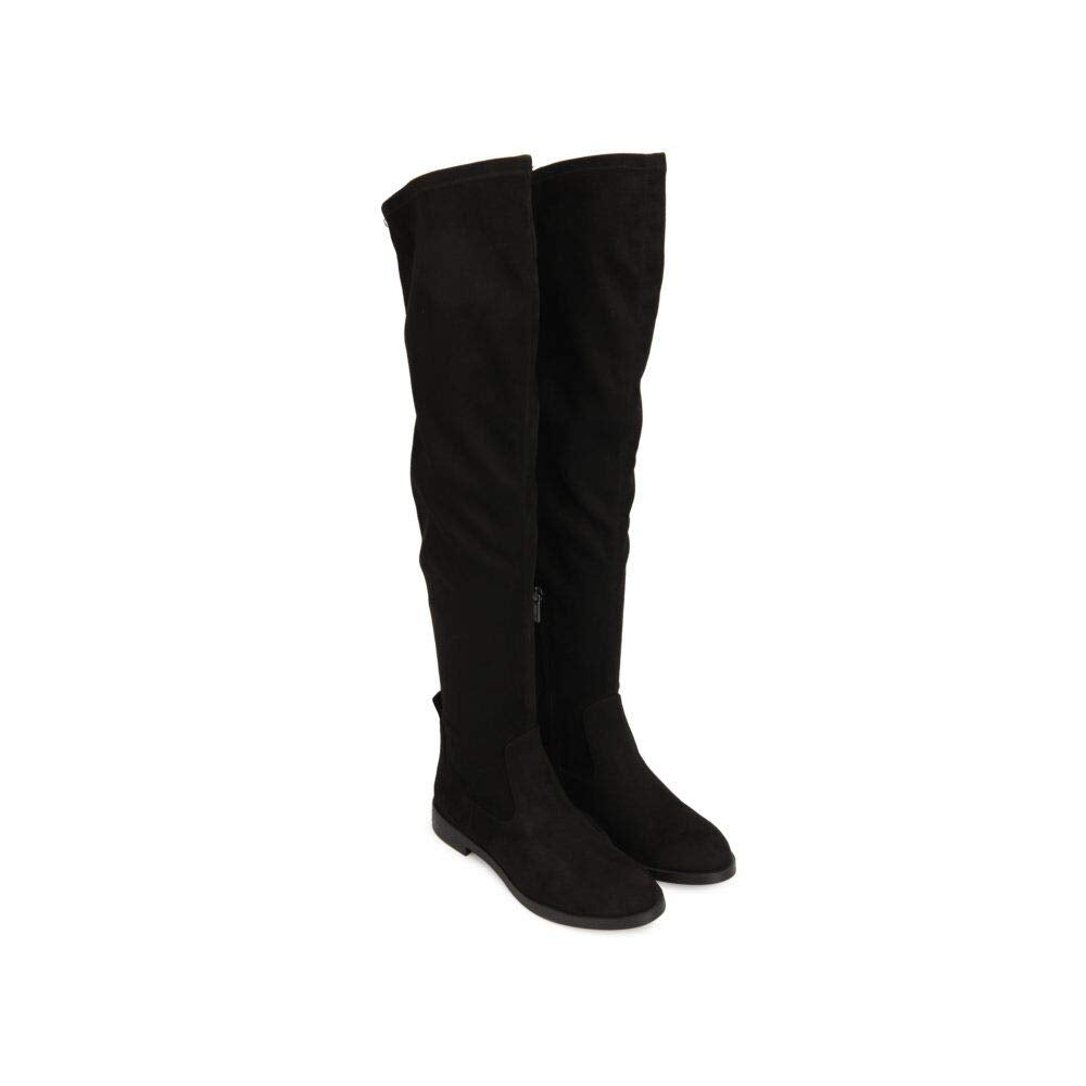 Kenneth Cole REACTION Women's Wind-y Over the Knee Stretch Boot, Black, 8.5 M US
