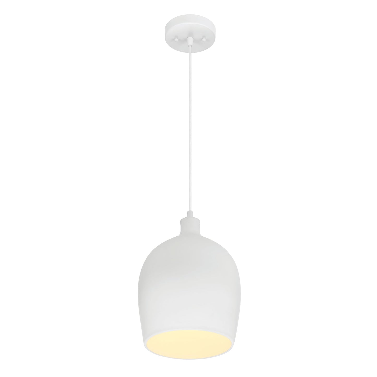 Robert Stevenson Lighting Ceramic Bell-Shaped Pendant Light, Large