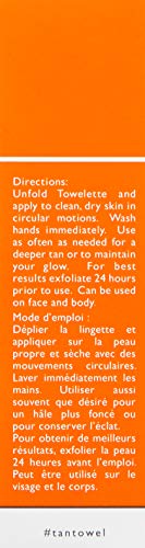 TanTowel Full Body Tan Towelettes - 5 Pack, Dark, 0.5 Fl Oz (Pack of 5)