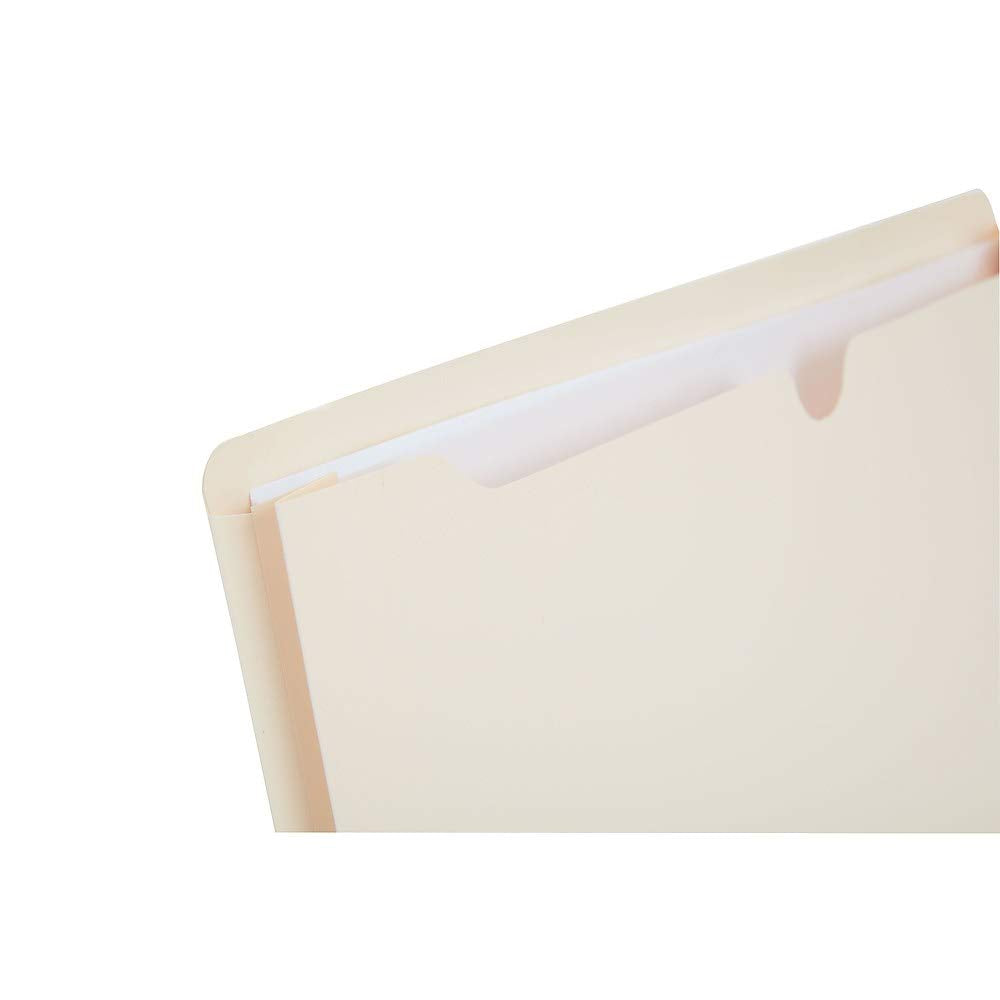 Staples Manila File Jackets with Reinforced Tab, Legal Size, 2‑Inch Expansion, Durable Construction for Secure Document Storage – 50/Box