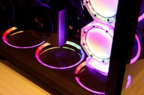 Antec RGB 120mm PC Fans - 5V-3PIN Addressable, Motherboard SYNC, 5 Packs With Controller - Prizm Series