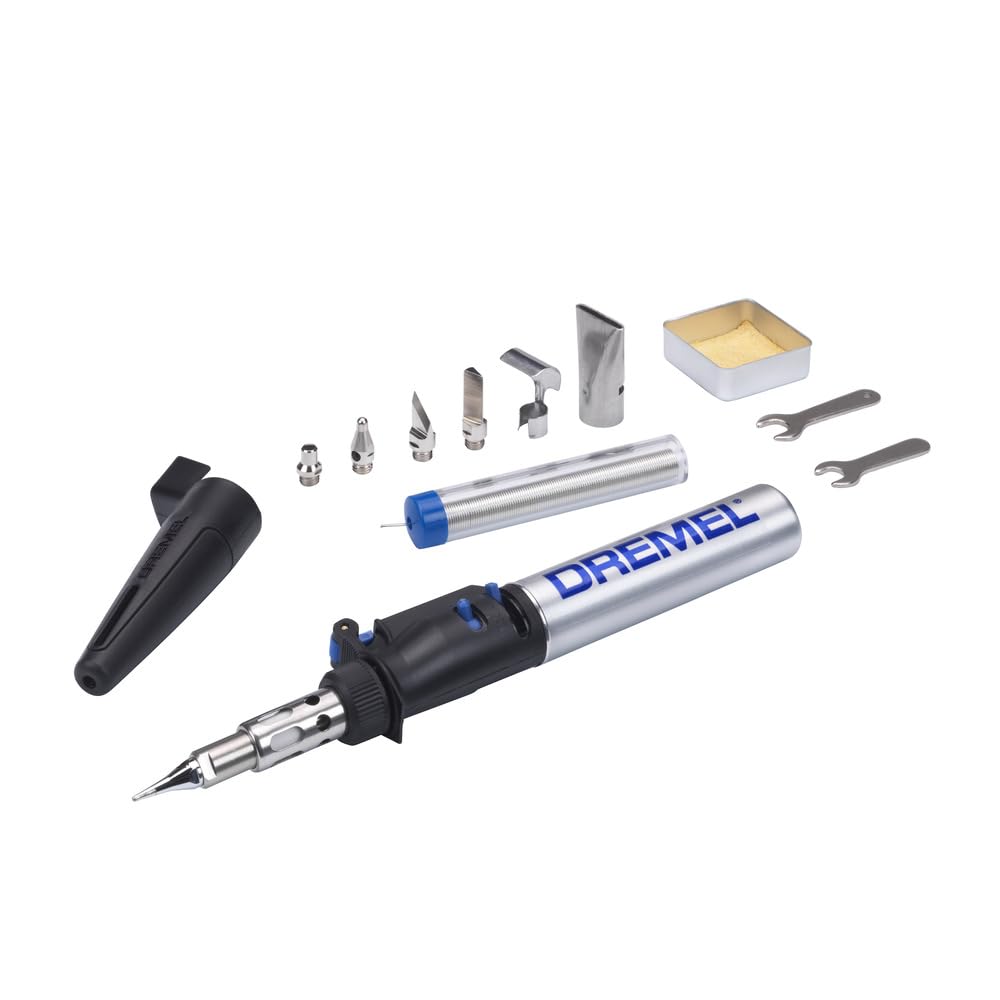 Dremel VersaTip Precision Butane Torch - Long Lasting Cordless Soldering Iron - Perfect for Pyrography, Paint Removal, & Heat Embossing (2000-7)