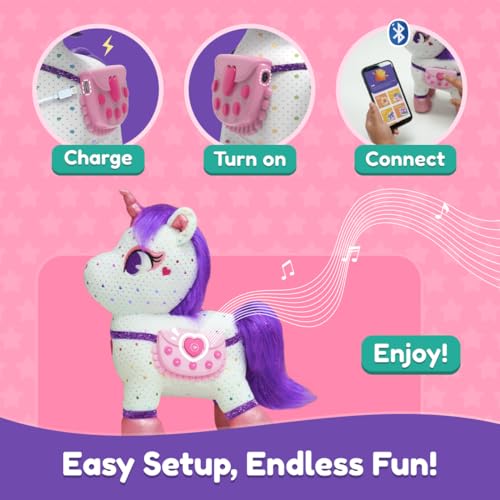 PlayShifu Singing & Talking Unicorn Friend for Ages 3+ - ZeeZee The Smart Storyteller | Soft and Cuddly Plush | Unlimited Content | Rhymes | Stories | Lullabies | Pretend Play